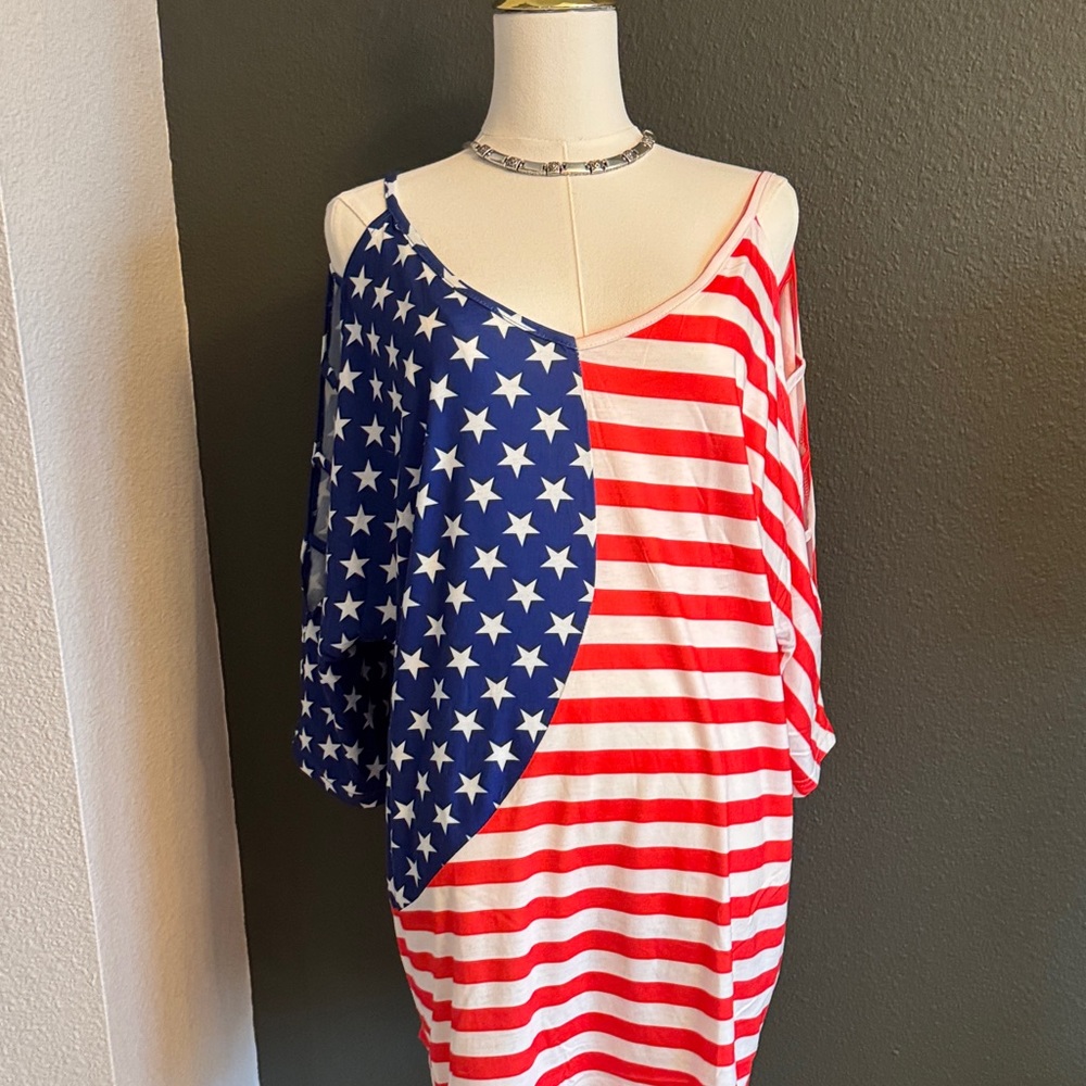 Patriotic Star and Stripe Dress